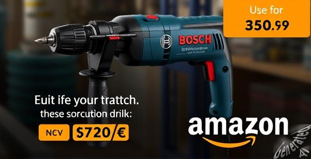 Taladro percutor Bosch de 550W a 73,99 euros