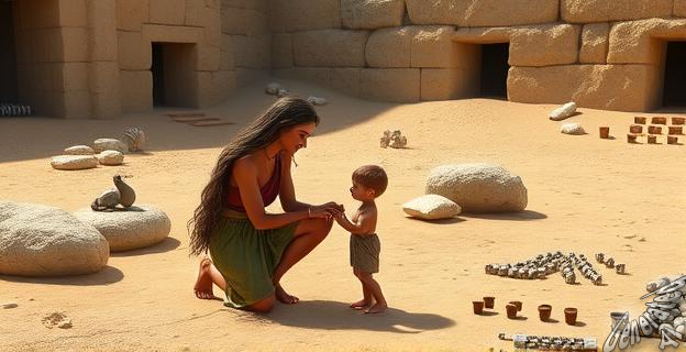 Una mujer adulta protegió a un niño sin relación materna en un desastre hace 4.000 años