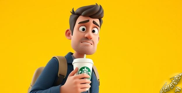 El hombre rechazó la entrevista porque se le pidió que llevara un café de Starbucks medio frío