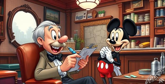 Dibujaba caricaturas a cambio de cortes de pelo en una barbería local
