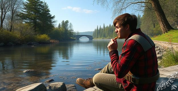 Ha comido miles de truchas sin moverse de su posición