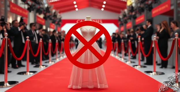 La desnudez está prohibida en la alfombra roja