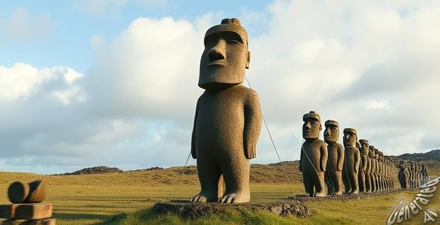 Las estatuas moai se transportaban mediante un 'meneo en posición vertical' utilizando sogas y un equipo de personas