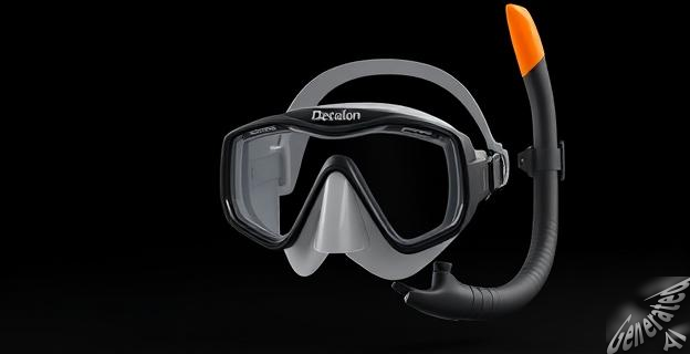 El kit de gafas y tubo de buceo Subea 100 cuesta 10,99 euros