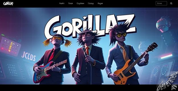 La web de Gorillaz ha sido recreada con tecnología moderna y la misma estética que la versión original de 1998