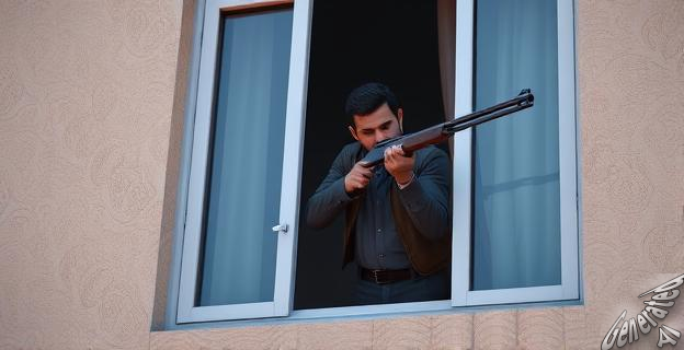 El hombre permanece atrincherado después de disparar tres tiros de escopeta