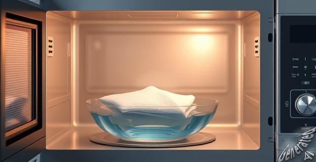 Usar una pastilla de lavavajillas y un bol con agua en el microondas durante 5 minutos