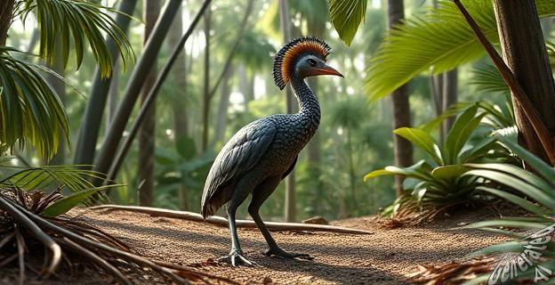 Menura tyawanoides es un ave cantora extinta que vivió hace 17 millones de años