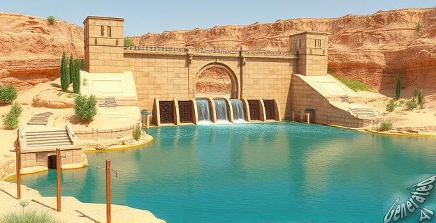 Construcción de la presa de Siloé