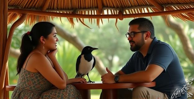 Gloria pidió ayuda a Iván para cuidar una urraca