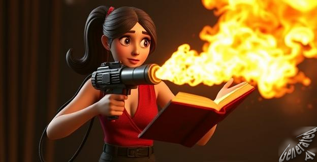 Quema el Corán con un lanzallamas