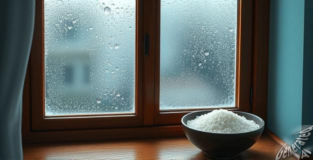 Colocar arroz o sal en el alféizar de la ventana