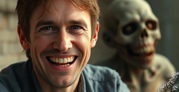 Murphy encuentra gracioso el parecido con un cadáver zombi