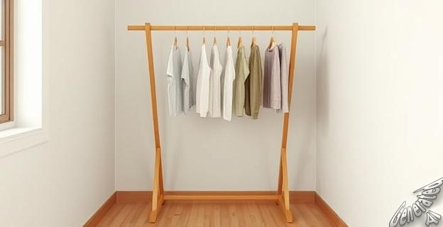El Wakects Tendedero de ropa plegable de madera es perfecto para casas pequeñas porque se adapta a cualquier espacio y puede aguantar hasta 40 kg de ropa