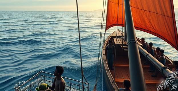 19 inmigrantes detenidos por arrojar a 50 compañeros al mar