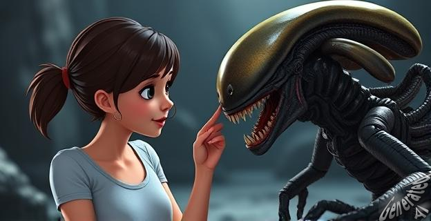 Wendy tiene una rara afinidad con los Xenomorfos