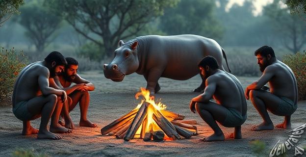 El fuego se utilizó para ahumar carne y conservarla durante semanas