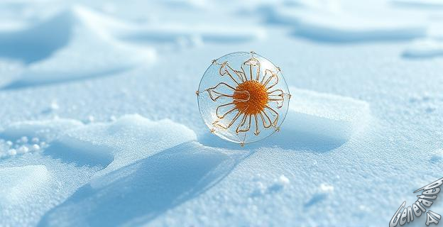 Las diatomeas de hielo se deslizan por el hielo a temperaturas de -15°C