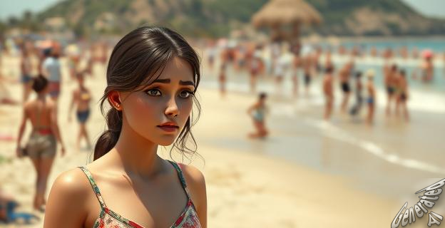 Estuve dos horas en la playa, no se podía estar