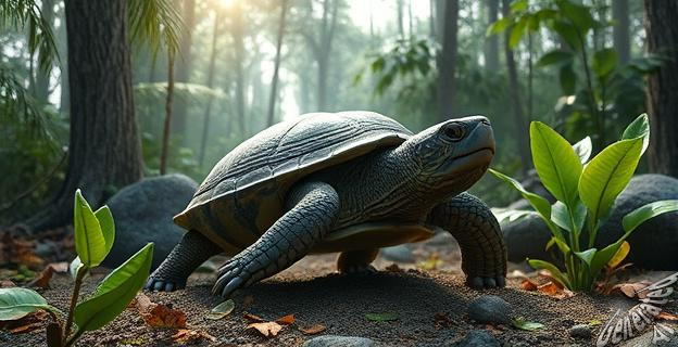 Manouria morla es el ancestro europeo de especies asiáticas