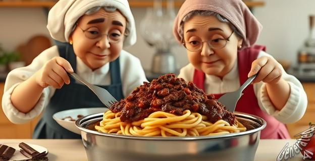 Añadir 20 gramos de chocolate negro a la salsa boloñesa