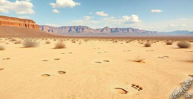 Se encontraron huellas humanas con 23.000 años de antigüedad en el Parque Nacional White Sands, Nuevo México.