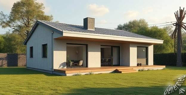 La casa prefabricada de hormigón y acero de 80 metros cuadrados de La Fábrica de Casas cuesta 54.000 euros