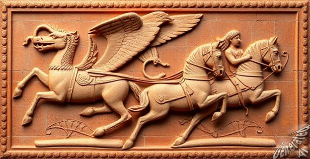 Un relieve de terracota de 1,35 metros de largo