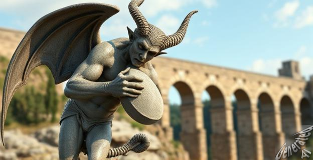 La leyenda cuenta que el diablo no pudo colocar la última piedra antes de que el gallo cantara