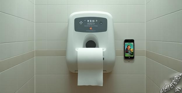 Los dispensadores de papel higiénico en baños públicos de China requieren que los usuarios miren anuncios o paguen 0,07 dólares por cada franja adicional