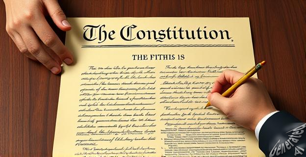 La quinta página es el documento de transmisión oficial que establece el mecanismo de ratificación