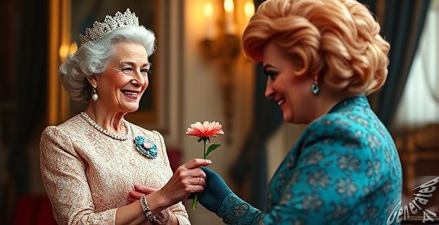 La reina Silvia se presentó en el plató con el mismo traje amarillo de Dior que utilizó en su primera ceremonia de los Premios Nobel