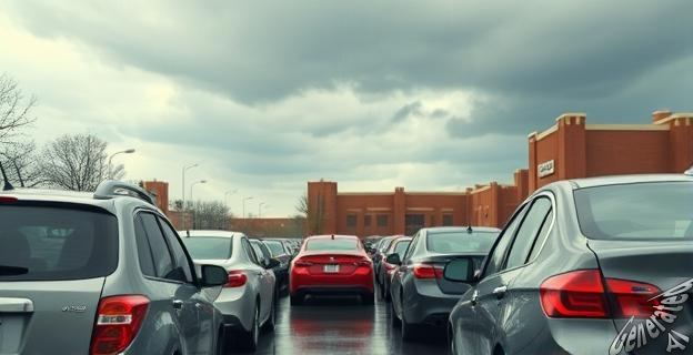 El colegio utiliza un sistema de recogida de niños en coche con un número asignado a cada familia para garantizar la seguridad