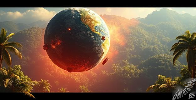 Un asteroide y un mar interior