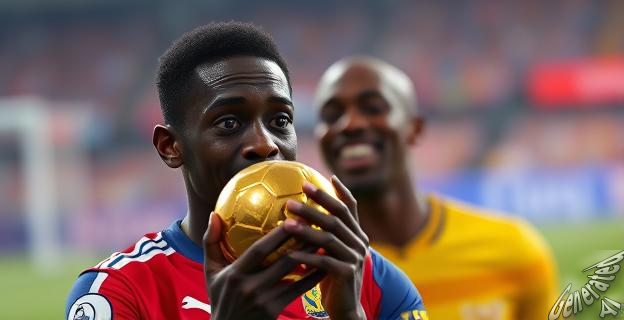 Dembélé se emocionó al recibir el Balón de Oro de manos de Ronaldinho