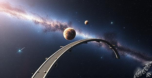 El puente estelar es una estructura débil que se extiende a lo largo de un millón de años luz