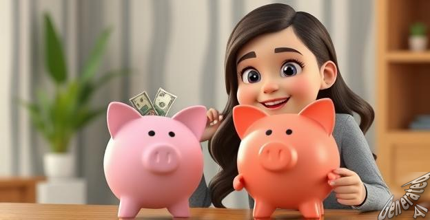 Dinero de la hucha de su hija de 9 años