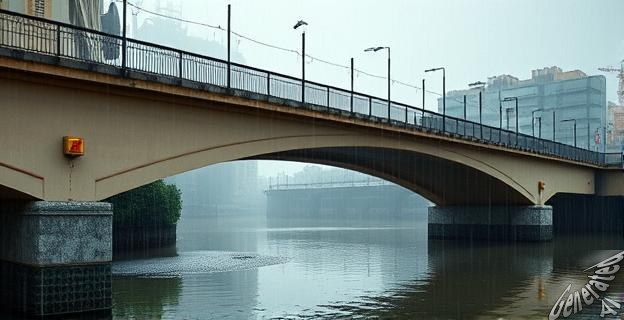 El puente estará bajo lluvias débiles y dispersas