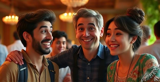 Manu hace un juego de palabras con los nombres de los invitados