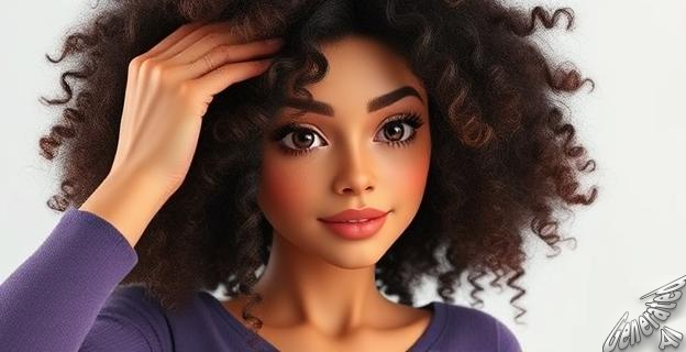 Realizar el scrunch por secciones para marcar el bucle mejor en la parte alta