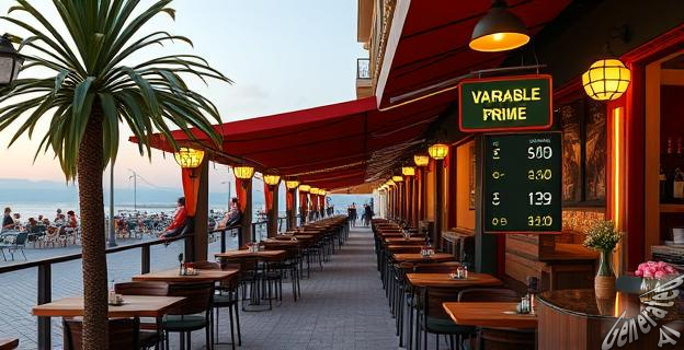 El precio del café varía según el tiempo que se pase en la terraza, con un rango de 1,6 a 4 euros