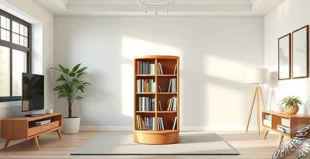 Estantería cuadrada y giratoria de Amazon