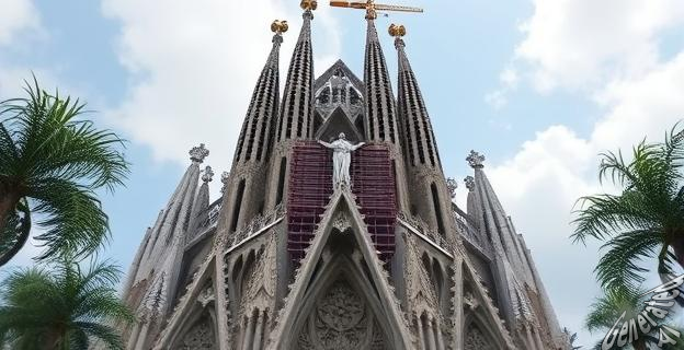 La torre de Jesucristo alcanza 162,91 metros de altura