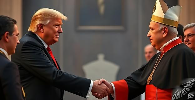 Trump estrechó la mano de Felipe VI