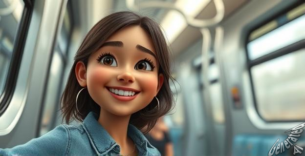 Rocío Carrasco viajó en metro por primera vez en su vida