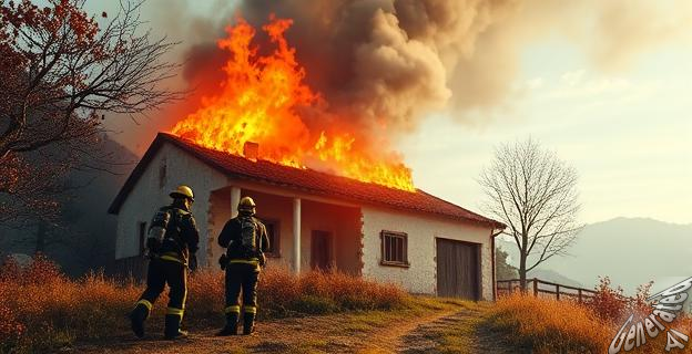 El incendio en la masía La Pinya en Girona ha causado la muerte de un padre y su hijo.