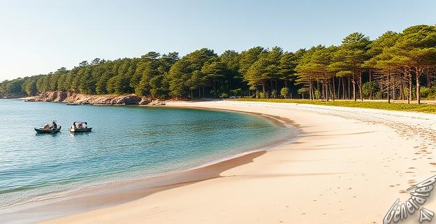 La playa de La Magdalena tiene un kilómetro de largo y es de fácil acceso