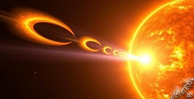 La lluvia de plasma en el Sol se forma por la condensación de plasma más denso y 'frío' en la corona