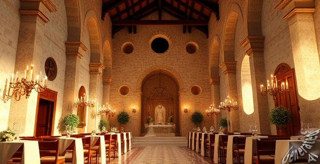 La boda se celebró en un monasterio del siglo XII en Valladolid