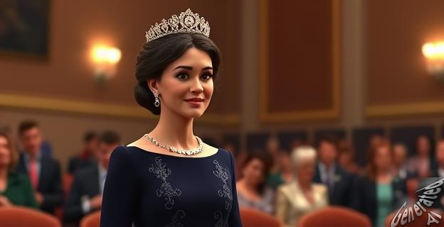 Un cuerpo de color azul oscuro con detalles de abalorios y lentejuelas